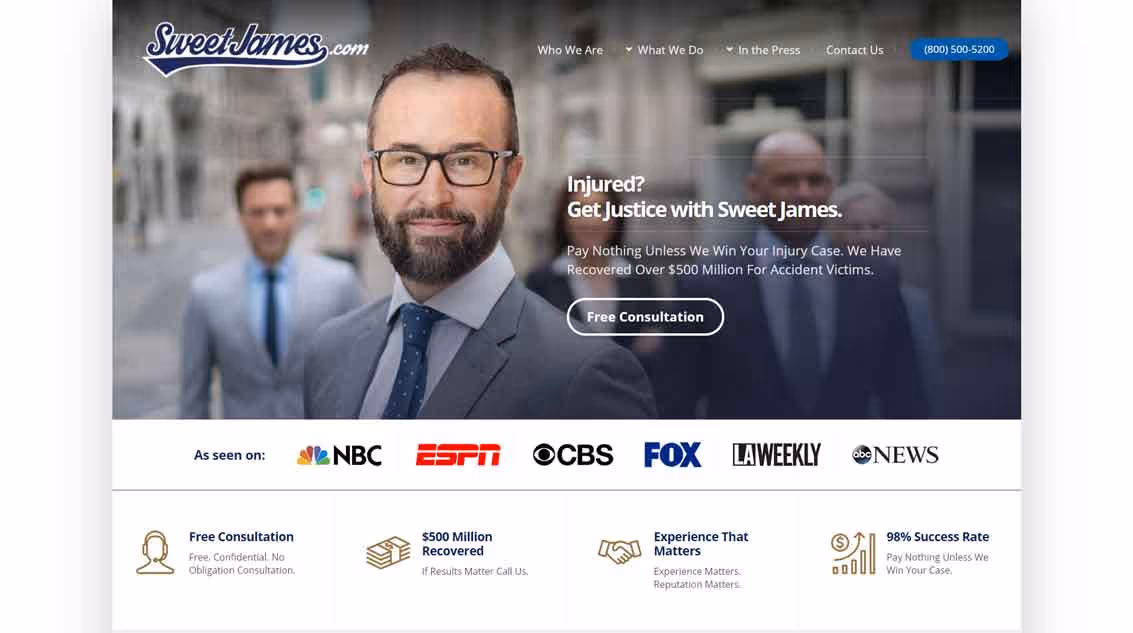 example lawyer website 3