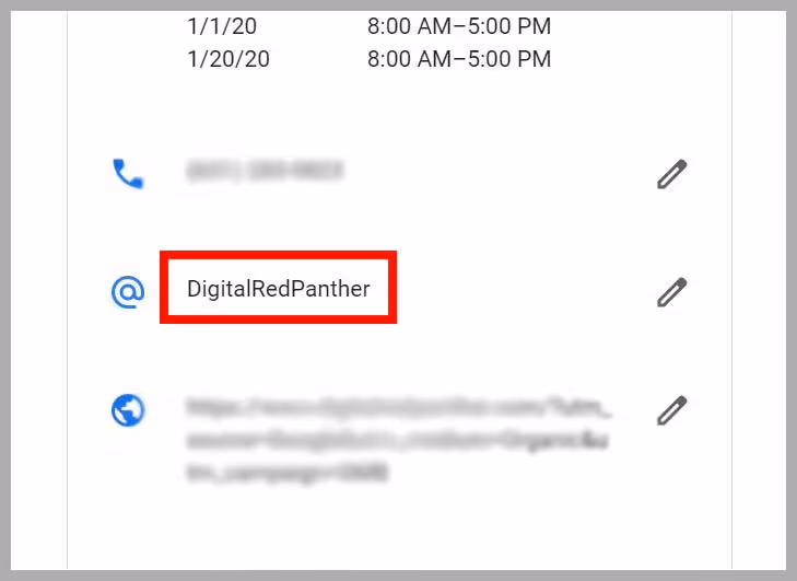 Google My Business profile short name