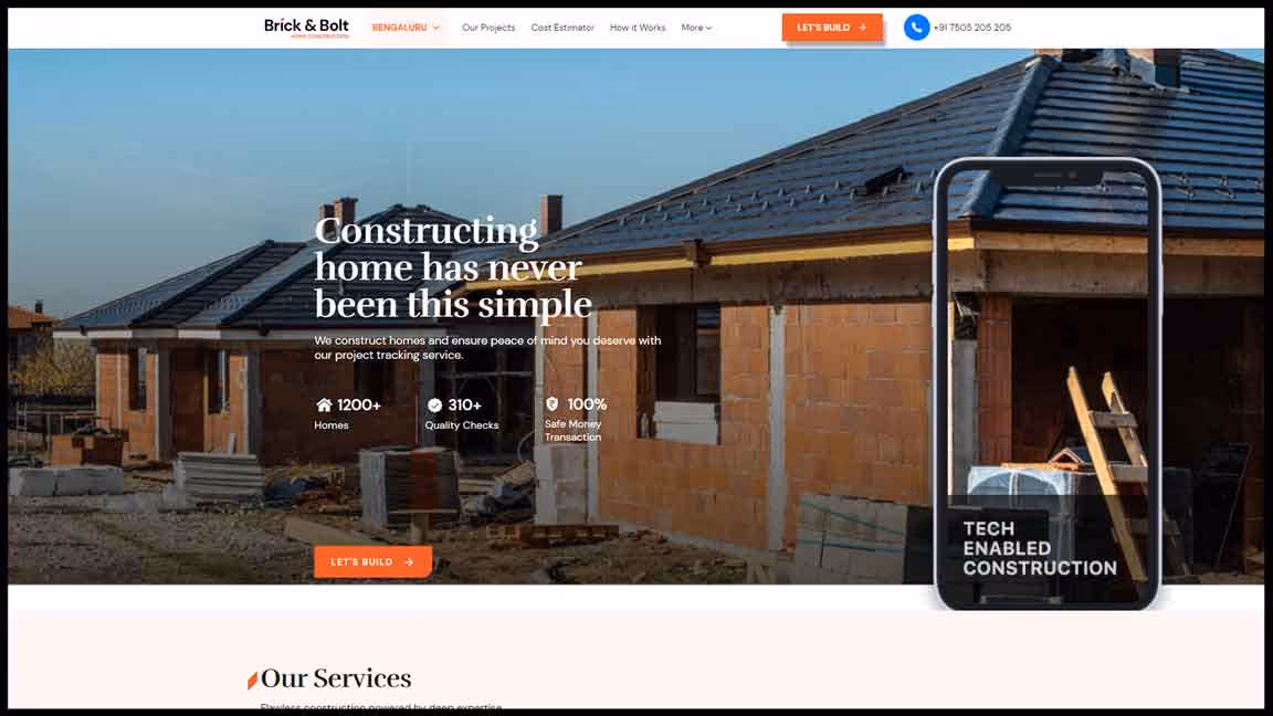 Brick & Bolt Website