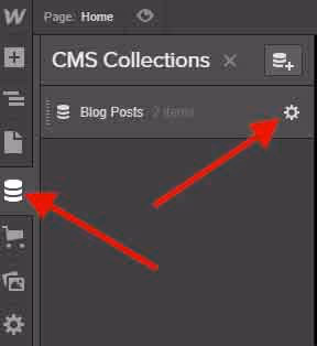 cms collections settings