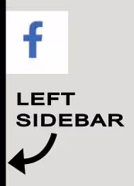 facebook icon on left sidebar