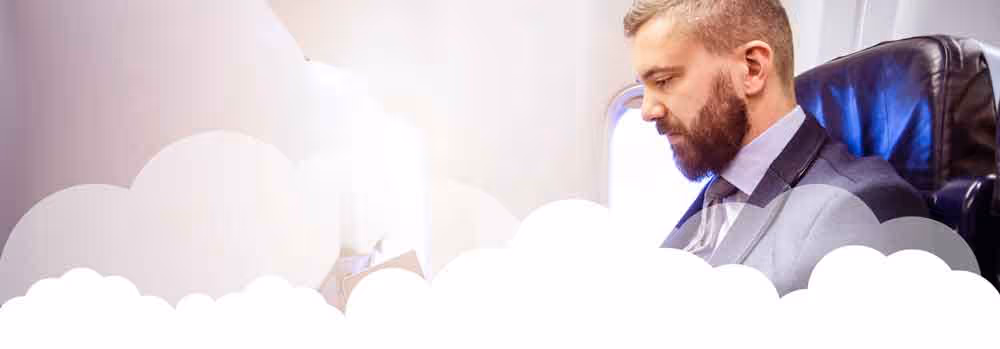 faded clouds page divider