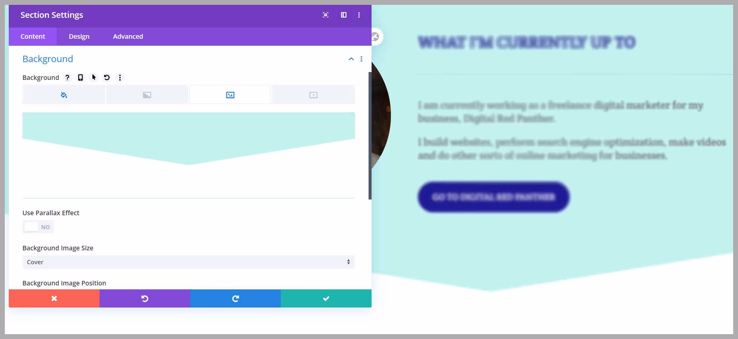 add divider as background image